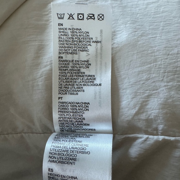 Varley Elle Light Padded Nylon Parka Nwt Light beige Small (easily fits medium) - Picture 13 of 14